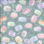 Kilpinis trikotažas "Katinėlis su macarons" - Image 2