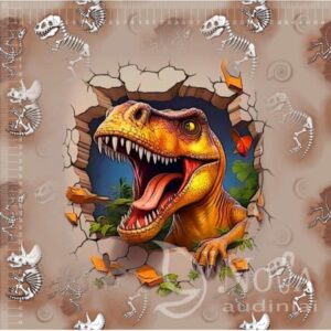 Kilpinis trikotažas "Dinozauras"