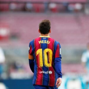Kilpinis trikotažas "Messi iš nugaros"