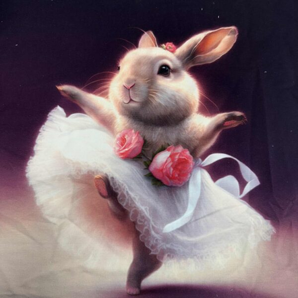 Kilpinis trikotažas "zuikis kiškis balerina"