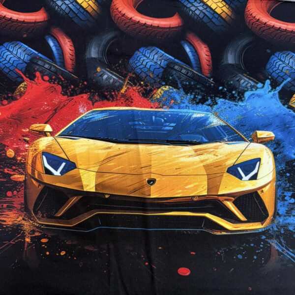 Kilpinis trikotažas "Lamborgini auto"