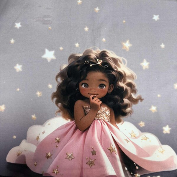 Kilpinis trikotažas "Mergaitė su žvaigždėmis"