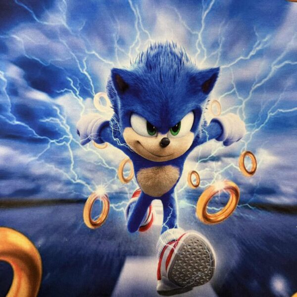 Kilpinis trikotažas "Sonic žiedai"