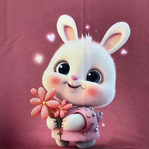 Kilpinis trikotažas "zuikis kiškis su gelytėm"