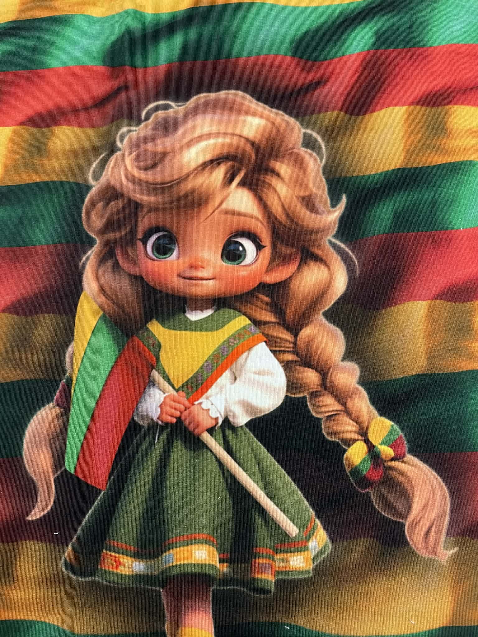 Kilpinis trikotažas "Lietuva mergaite”